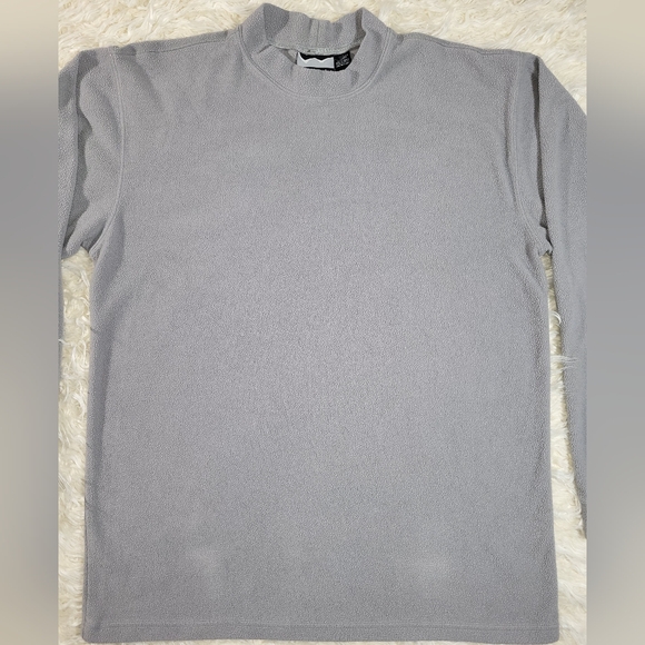 Woodlake Royal Gray Fleece Round Neck Pullover Sweatshirt Men's Size XLT - Picture 2 of 8